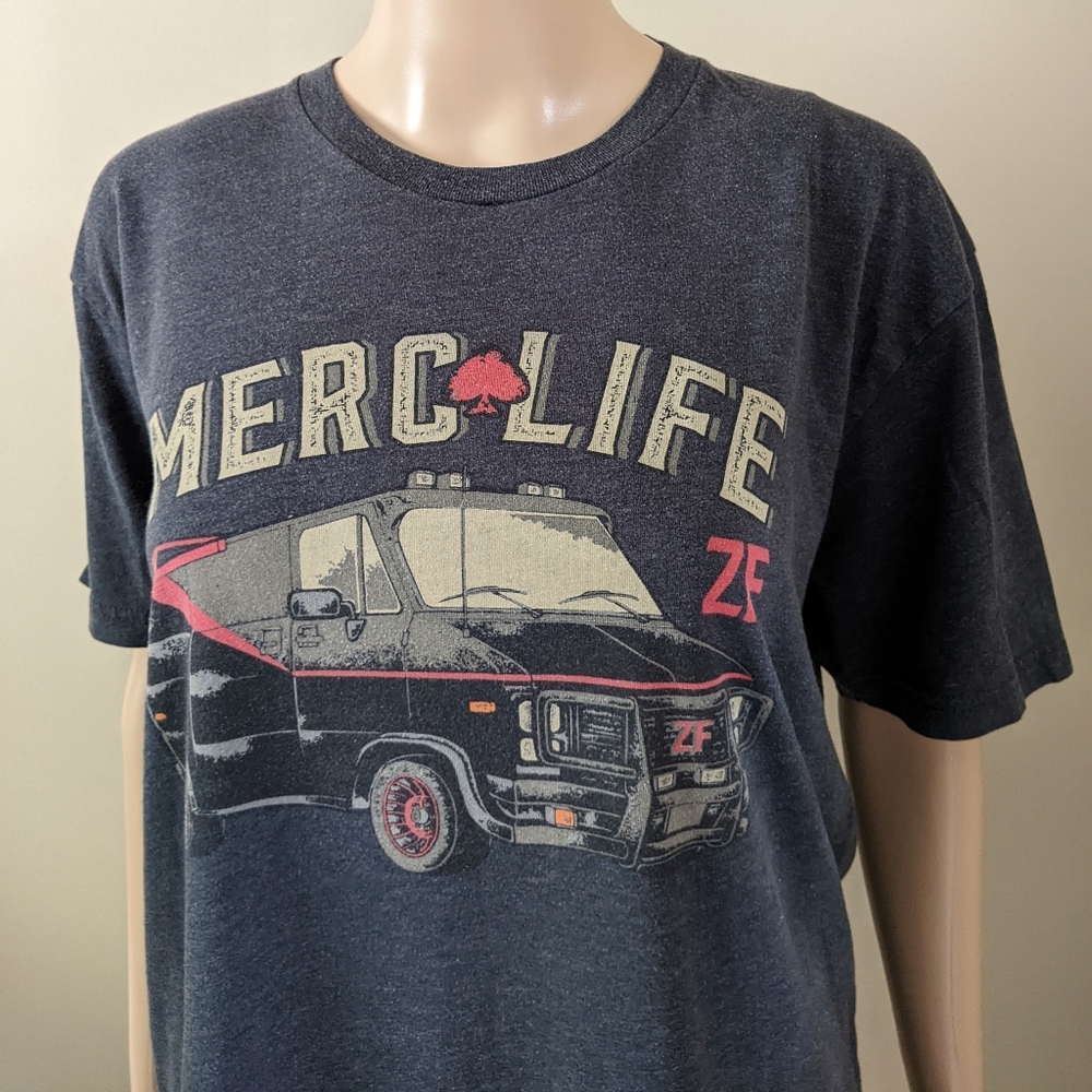 Wash in Terrorist Tears Merclife grey tshirt, men's large